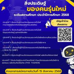 ขอเชิญชวนส่งผลงานประกวดสิ่งประดิษฐ์ของคนรุ่นใหม่ระดับสถานศึกษา ประจำปีการศึกษา 2568